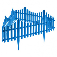 Забор декоративный "Гибкий", 24 х 300 см, голубой, Россия, Palisad PALISAD
