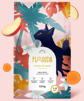 FLORIDA сухой корм для взрослых кошек с курицей и яблоком (12 кг)
