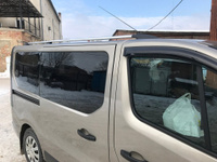 Рейлинги Solid Silver Short Omsa (2 шт, алюминий) Opel Vivaro 2015-2019