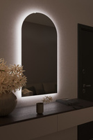 Зеркало 120х60 см безрамное интерьерное с подсветкой 6500 К парящее настенное серия "Palermu"