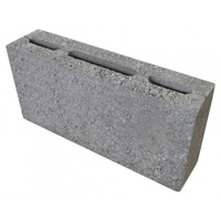 Камень стеновой пустотелый 3-пустотный керамзитобетонный 390x80x188 мм