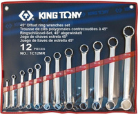 Набор ключей накидных прямых KING TONY 12 предметов 1C12MR [1C12MR]