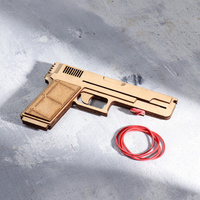 Сувенир деревянный пистолет резинкострел тт, стреляет резинками Дарим Красиво