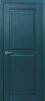 Межкомнатная дверь экошпон Парма глухая зеленая