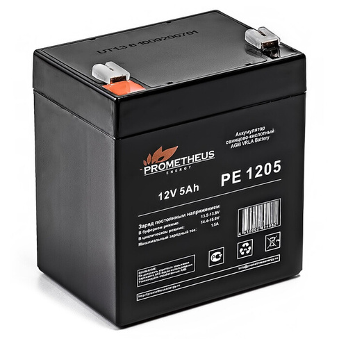 Аккумуляторная батарея для ИБП 12V/5Ah Prometheus Energy PE 1205