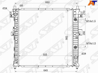 Радиатор SsangYong Actyon 05-10 / Actyon Sports 06-12 / Kyron 05-16 SAT