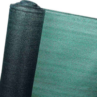Сетка затеняющая полиэтилен, 1 x 3 мм, 400х5000 см, 80%, зеленая