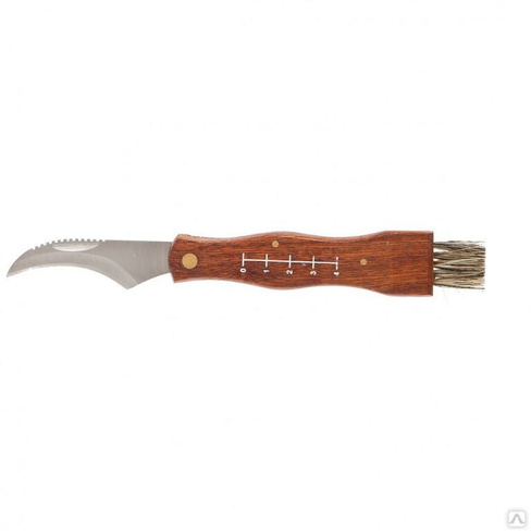 Нож грибника складной, 185 мм, деревянная рукоятка, Palisad