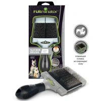 Фурминатор Furminator Slicker Brush Large Firm Расческа пуходерка большая с жесткими щетинками для кошек и собак