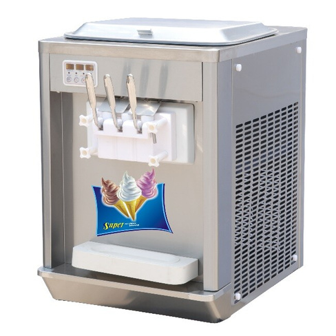 Фризер для мягкого мороженого HIM-03 с функцией ночного хранения и помпой (3 рожка) Hualian Machinery