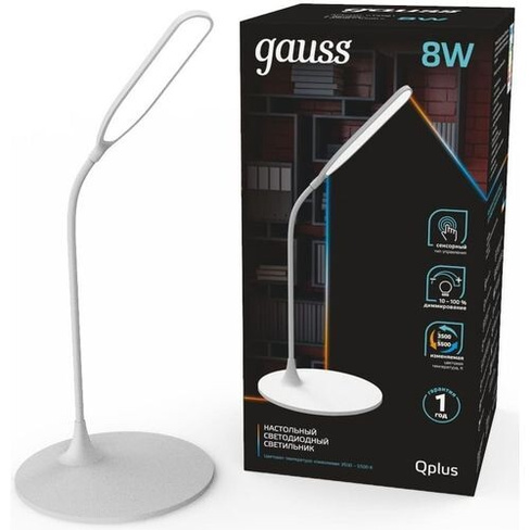 Настольная лампа GAUSS GTL502 белый [gt5021]