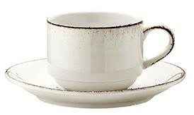 Чашка чайная 210мл 82х65мм штабелир. коричневый край Bonna Retro E100BNC01CF