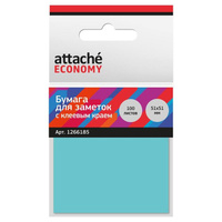 Стикеры Attache Economy 51x51 мм неоновый синий (1 блок на 100 листов)