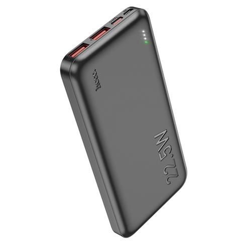 Портативный аккумулятор 10000mAh 2гн.USB 5V, 3,0A Type-C J101, чёрный "Hoco"