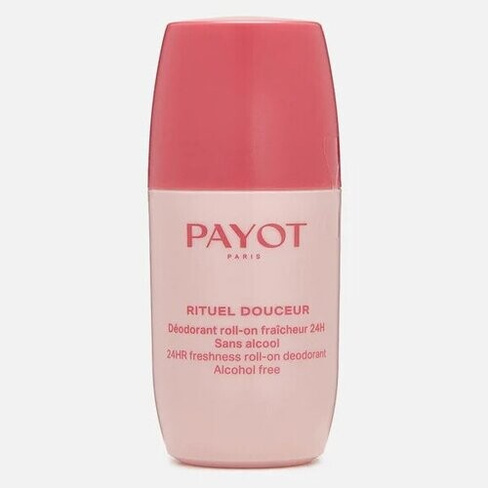Дезодорант роликовый освежающий PAYOT déodorant roll-on fraîcheur 24h sans alcool rituel douceur Payot