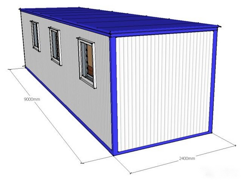 Бытовка 8х2,4х2,5 м каркас металлический сварной