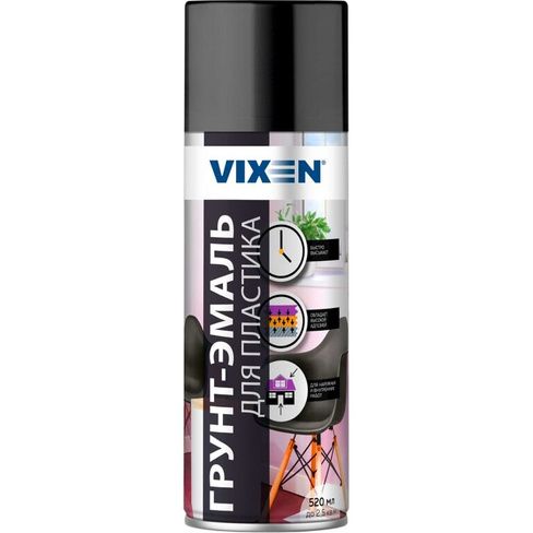 Грунт-эмаль для пластика Vixen VX50100