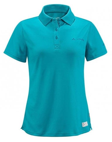Велофутболка VAUDE Wo Marwick Polo Shirt 784, cyan, голубой, 34, женская, 4584 Vaude