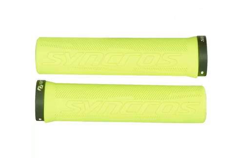 Грипсы велосипедные Syncros Pro, Lock-On neon yellow, резина, пластик, 250574-2658222