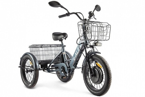Трицикл GREEN CITY e-ALFA Trike темно-серый-2585 Eltreco