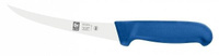 Нож обвалочный 150/280мм изогнутый (жесткое лезвие) синий Poly Icel 24600.3856000.150
