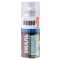 Эмаль аэрозольная для ванн Kudo Kraft белая 520 мл