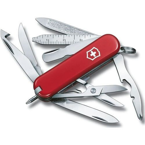 Складной нож Victorinox MiniChamp, функций: 17, 58мм, красный [0.6385]