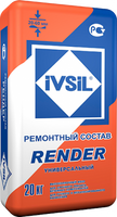 Ремонтный состав IVSIL RENDER 20 кг*1 (64 шт)