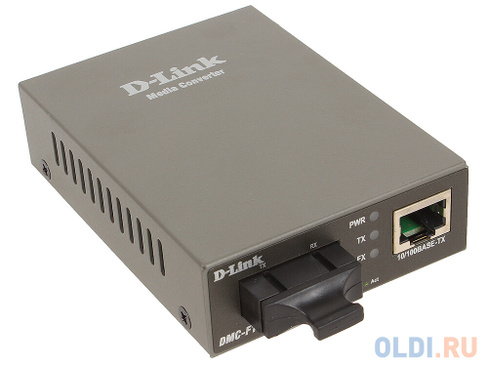 Медиаконвертер D-Link DMC-F15SC/A1A Медиаконвертер с 1 портом 10/100Base-TX и 1 портом 100Base-FX с разъемом SC для одно