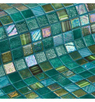 Стеклянная мозаика Ezarri Topping Kiwi 31,3х49,5 см