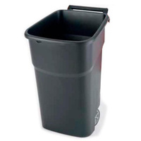 Контейнер бак для мусора и отходов Vileda Professional Атлас 100 л пластик на 2-х колесах черный (арт. производителя 137