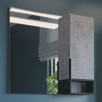 Зеркало-шкаф Франкфурт-90 бетон светлый