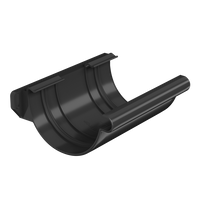 Соединитель желоба ТН ПВХ Макси D 152 мм, антрацит (черный)