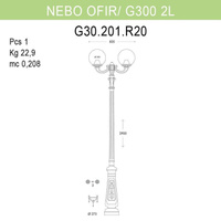 Уличный фонарь Fumagalli Nebo Ofir/G300 G30.202.R20.AZE27
