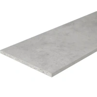 Деталь мебельная ЛДСП 2700x300x16 мм кромка с длинных сторон цвет бетон светло-серый Без бренда None