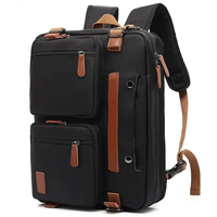 Рюкзак для ноутбука 15.6 дюймов бизнес черный, трансформер Cool Bell