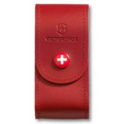 Чехол Victorinox 4.0521.1, кожа натуральная, красный, без упаковки