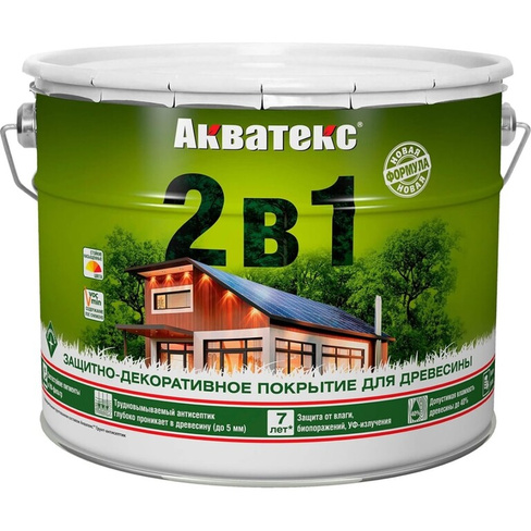 Защитно-декоративное покрытие для дерева Акватекс 257223