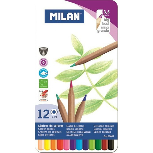 Шестигранные цветные карандаши Milan 80057 1035354