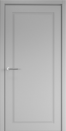Дверь межкомнатная Неоклассика-1, эмаль, серый