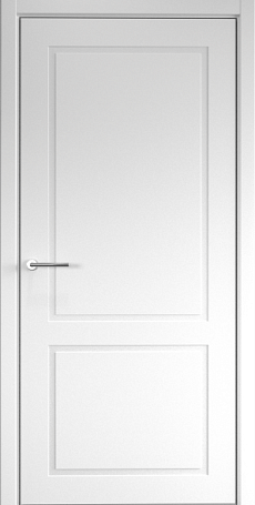 Дверь межкомнатная Неоклассика, врезка замка, эмаль, белый