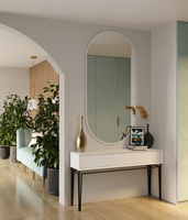 Овальное зеркало лофт стиль в полный рост 160 см х 80 см настенное интерьерное в раме серия "Valencia"