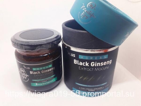 Средство паста для повышение потенции Black Ginseng Черный женьшень 240 гр