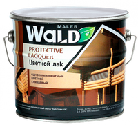 Лак глянцевый "WALD" (орех) для всех видов древесины (3л)