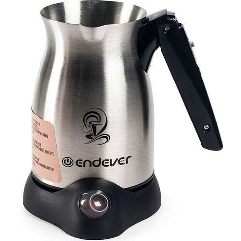 Кофеварка Endever Costa-1005, электрическая турка, серебристый / черный [80459]