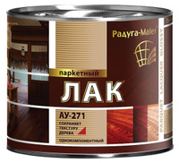 Лак паркетный "Радуга" алкидно-уретановый матовый бесцветный (1,9л)