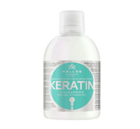 Шампунь Keratin с кератином и молочным протеином для сухих, поврежденных и химически обработанных волос Kallos, 1000 мл