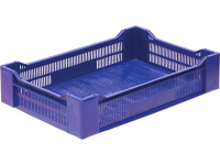 Ящик пищевой 119 мск пластиковый 600х400х135 мм синий Тара