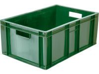 Ящик пищевой 204 (2,3) пластиковый 600х400х250 мм сплошной зеленый Тара