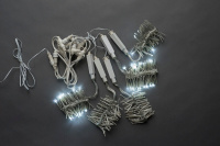 Световая гирлянда Капли 5шт 50см Бел. LED-PLG-SNOW-320L-0.5M-5-12V-W NEW